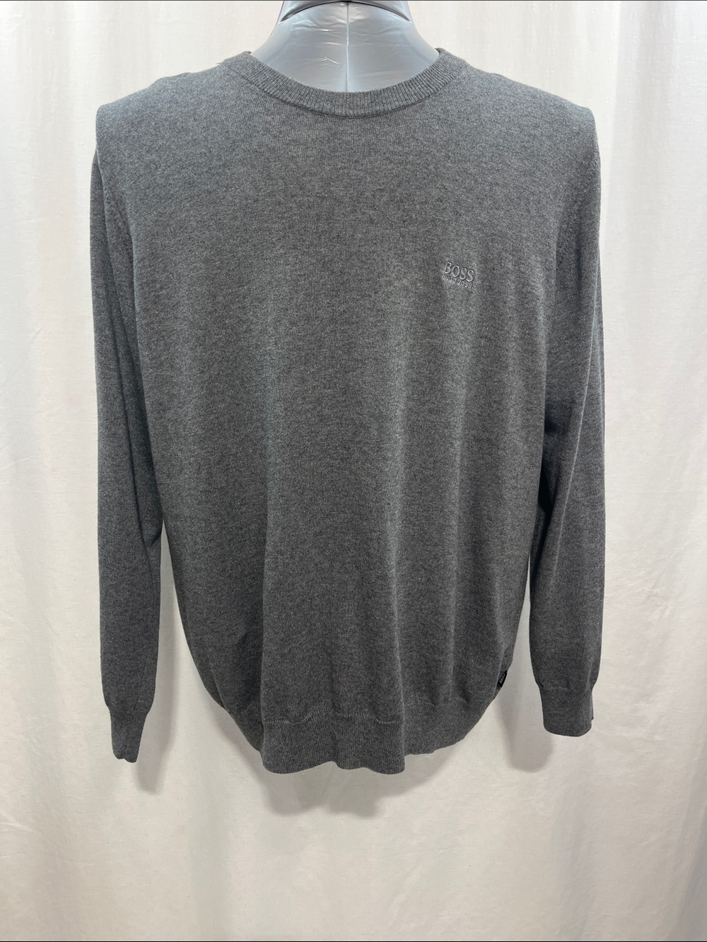 Boss Men’s Crewneck Sweater - Charcoal 2XL lightweight knit  soft business 1326